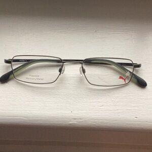 Puma Black Metal Frame Glasses